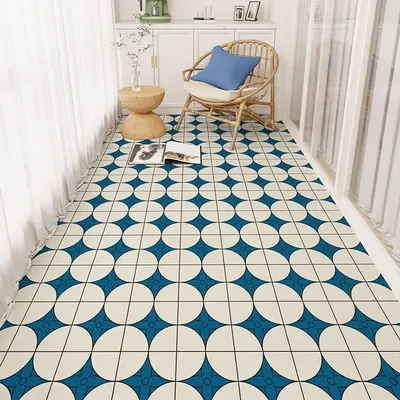 Balcony Floor Mat Kitchen Mats Waterproof Sun-proof Carpet PVC Leather Nonslip Wear-resistant Rug