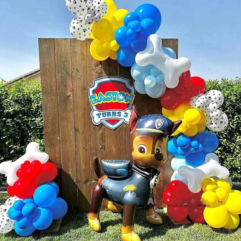 75 stücke Paw Patrol Cartoon Hund Ballon Ryder Chase Skye Everest Aluminium Film Ballon Spielzeug kinder Geburtstag Party Decor spielzeug