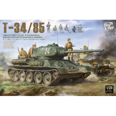 Rand BT-027 112 T-34/85 Composite-Revolver Werk mit 5Res & Workable Track & Metal Gun barrel Model Image