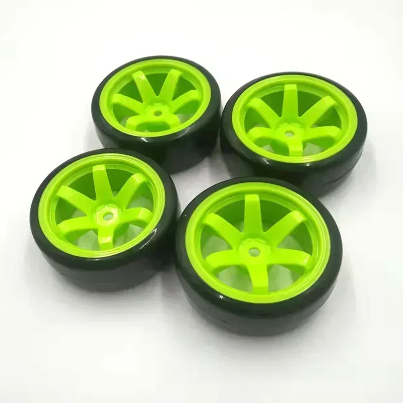 4 Stück Hartplastik RC Flat Drift Reifenfelgen für Trxs HSP Tamiya HPI On-Road Car/Wltoys 144001 124018 124019 A959-B