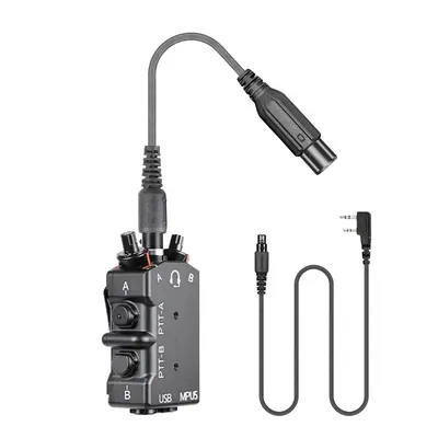 MPU5 Dual PTT Full Metal CNC Taktisches Headset für Zwei-Wege-Radio-Kommunikation Image