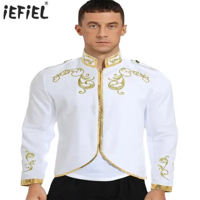 Herren Halloween Retro Viktorianischer Königspalast Prinz Cosplay Kostüm Mittelalter Renaissance Image