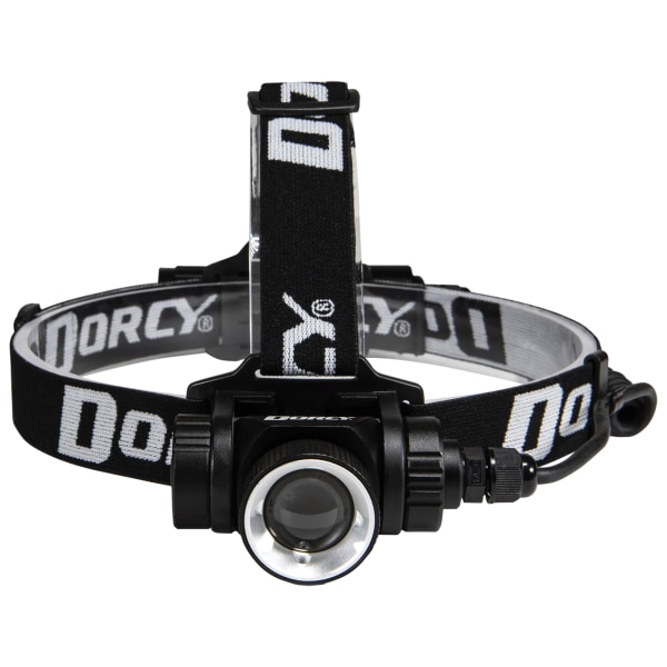 Dorcy Pro Water-Resistant 1,000 Lumen Led Rechargeable Headlamp, 2-1/4"h X 2-1/8"w X 2-7/16"d, Black