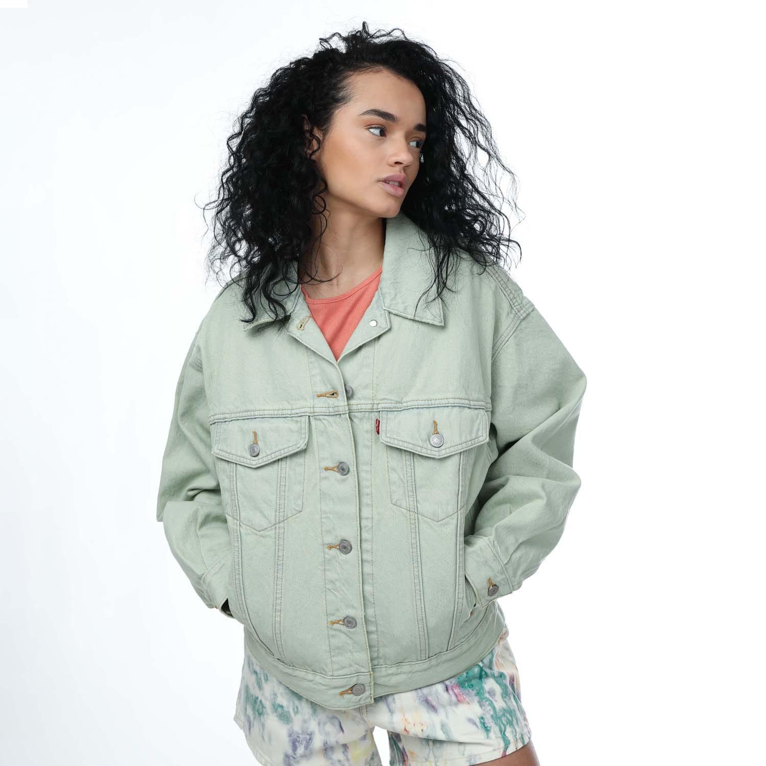 Levis - "90´s" Truckerjacke für Damen (Grün)