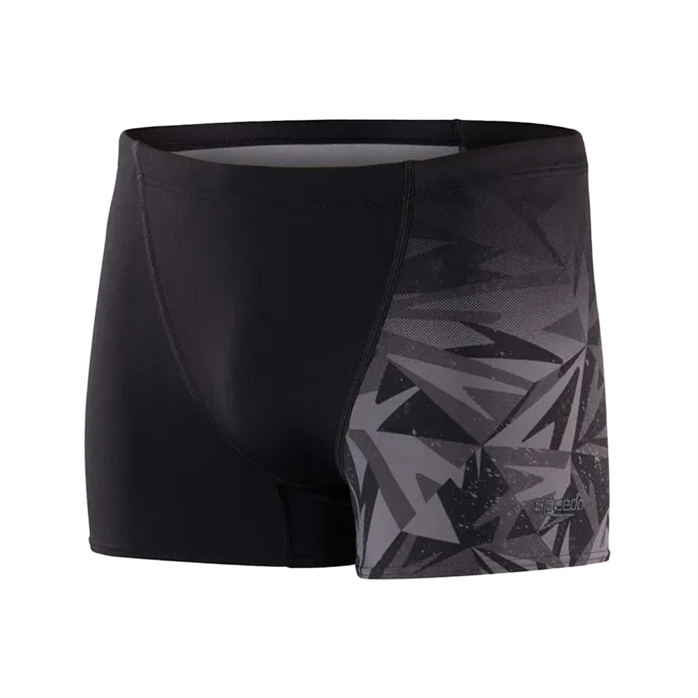 Speedo - Badeshorts V-Schnitt für Herren (Schwarz/Grau)