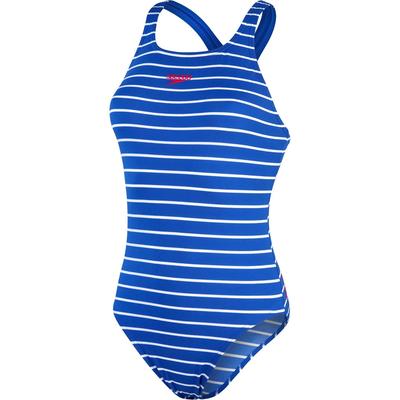 Speedo - "Medalist" Badeanzug für Damen (Blau/Weiß) Image