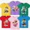 Paw Patrols Bambino Top a maniche corte Chase Skye Abbigliamento Bambino T-shirt Ragazza Cotone