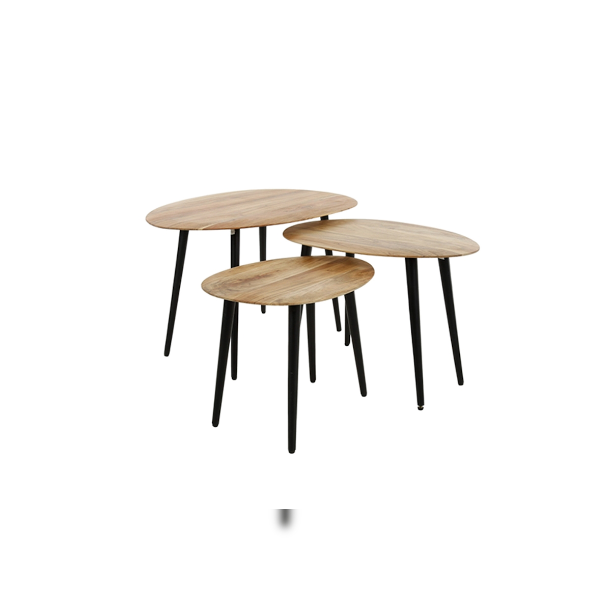 KAWOLA Couchtisch PALINA Set 3-tlg. Akazie braun Image