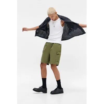 BDG Khaki Utility Cargo Shorts - Khaki M at Urban Outfitters