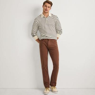 4 Way Stretch Jeans, Slim Fit, Men, size: 35 32, regular, Brown, Spandex/Cotton-blend, by Lands' End