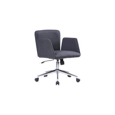 Dmora Bürostuhl Albury, Sessel mit Armlehnen, Ergonomischer Bürositz, 54x55h65/84 cm, Grau Image