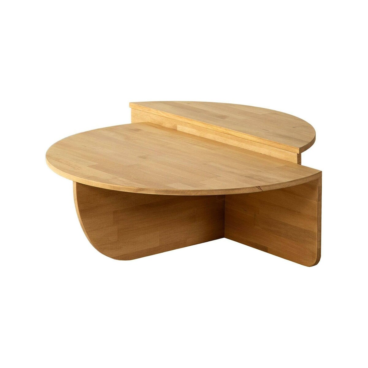 Dmora Wohnzimmertisch Dgiarett, Niedriger Wohnzimmertisch, Kaffeeregal, Couchtisch für Sofa, 90x60h35 cm, Eiche Image