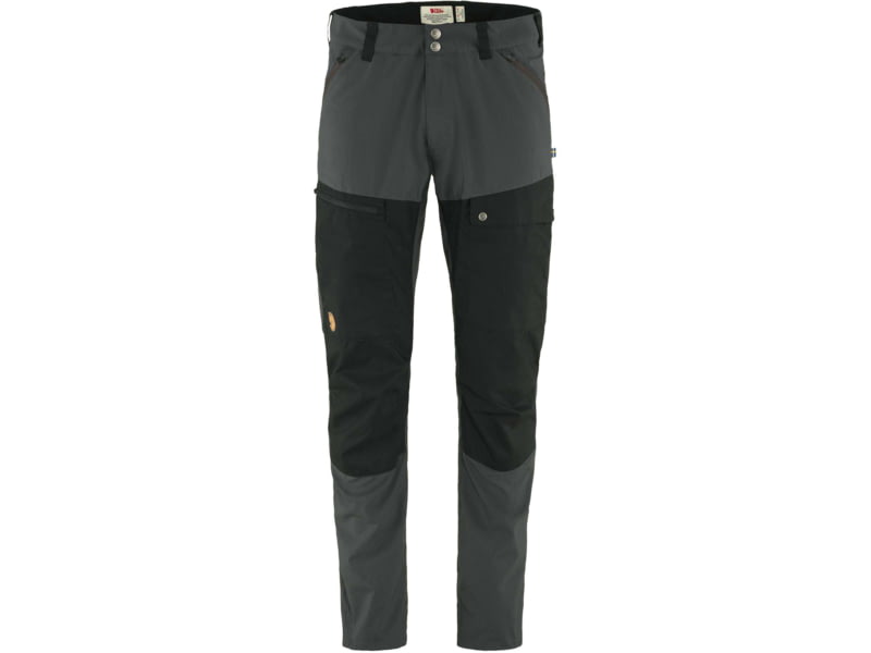 Fjallraven Abisko Midsummer Trousers - Men's 52 Euro Regular Inseam Dark Grey/Black F81152R-030-550-52