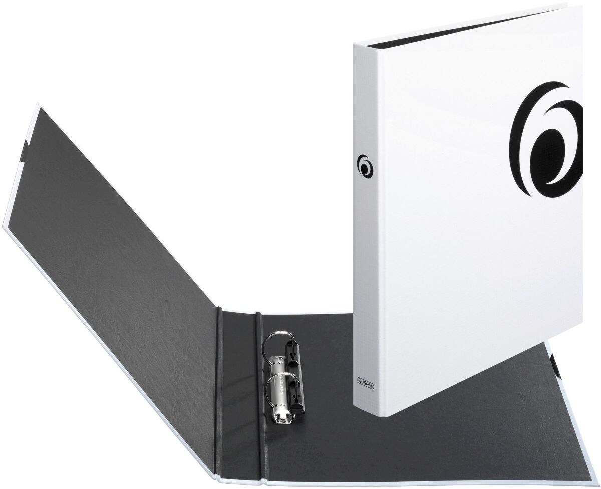 herlitz Ringbuch Fresh Colour 2 Ringe A4 25mm weiß maX.file Packung mit 15 Stück Image