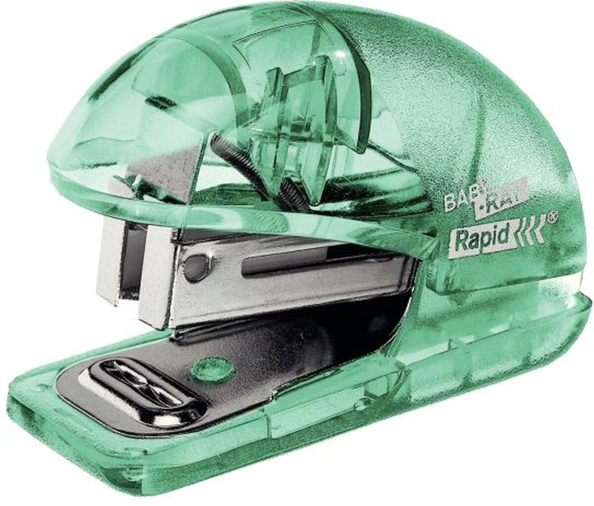 Rapid Miniheftgerät Colour'Ice F4 10 Blatt Blister transparent grün Packung mit 6 Stück Image