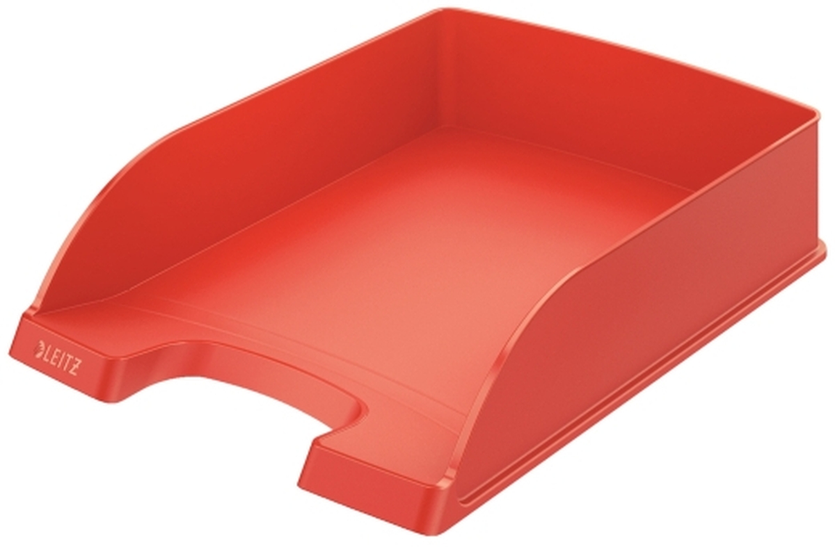 LEITZ Briefablage A4 Standard Plus hellrot Packung mit 5 Stück Image