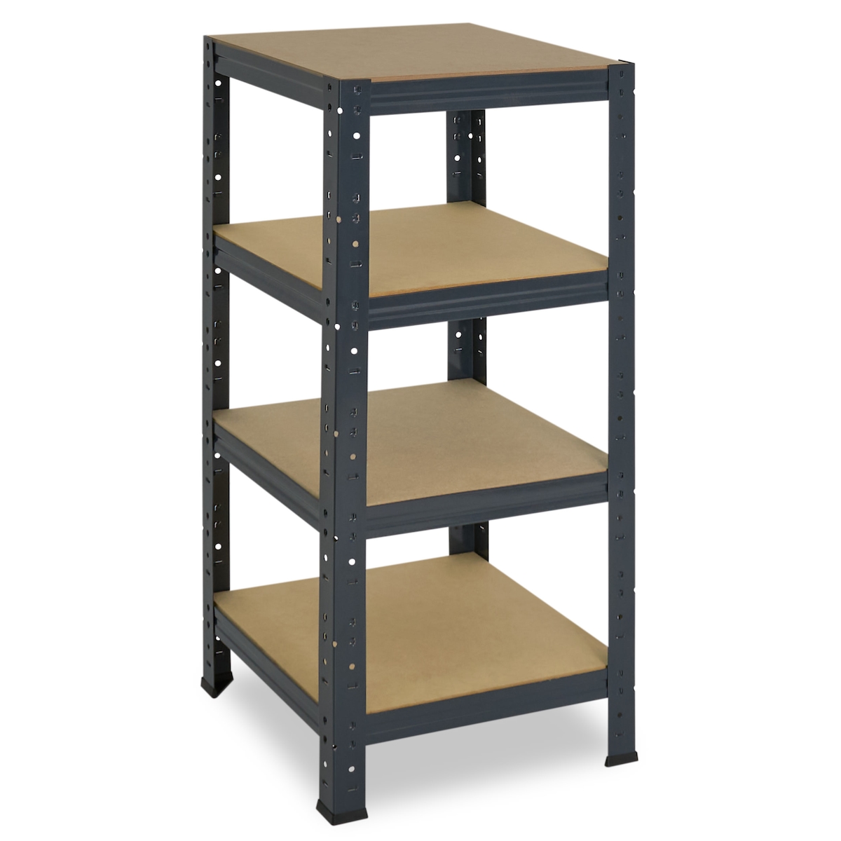 shelfplaza HOME 100x30x30 cm Schwerlastregal in anthrazit mit 4 Böden und 175 kg Traglast pro Boden Image