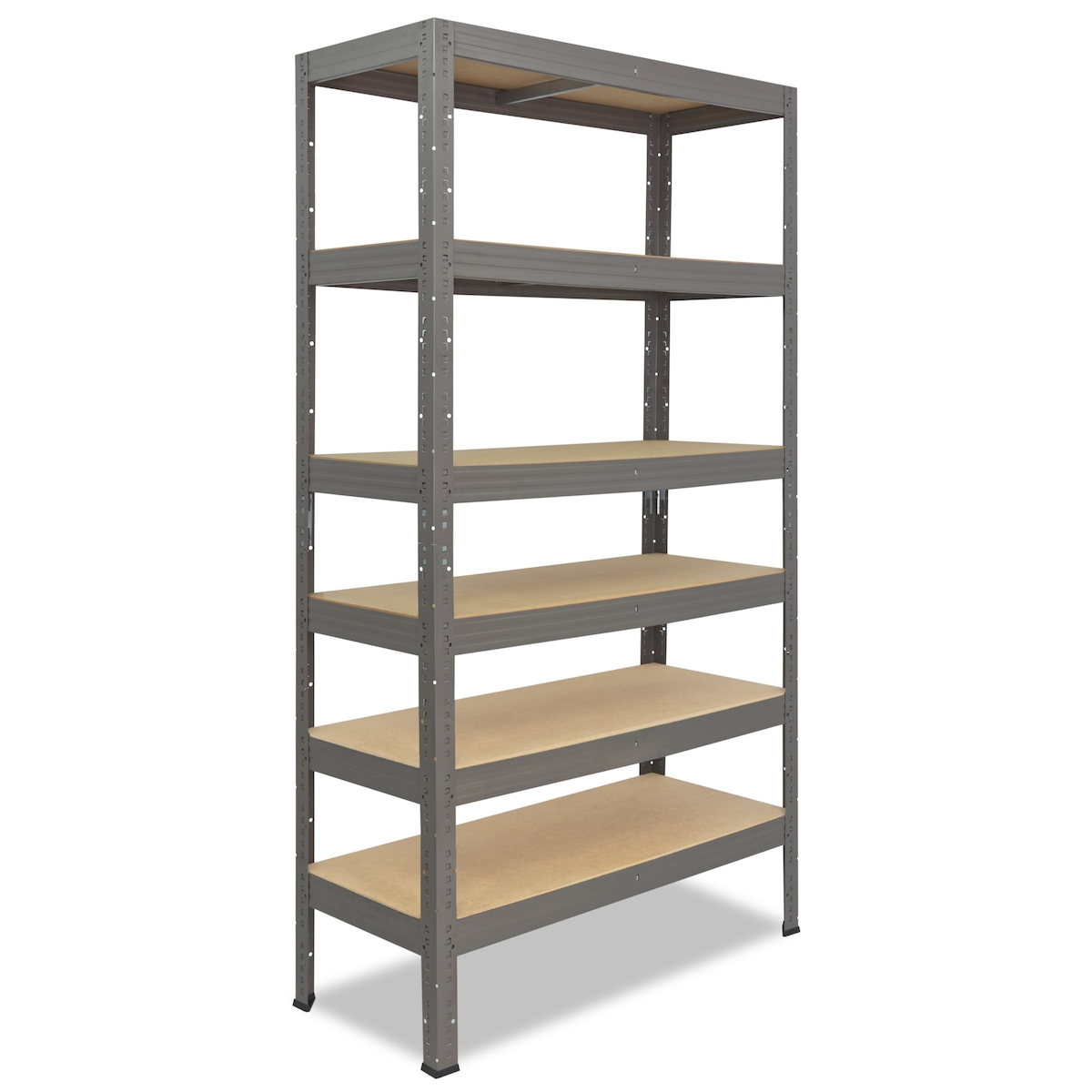 shelfplaza PRO 230x70x30 cm Schwerlastregal in grau mit 6 Böden und 166 kg Traglast pro Boden Image