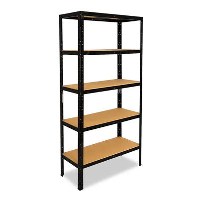 shelfplaza BLACK 200x70x45 cm Schwerlastregal in schwarz mit 5 Böden und 175 kg Traglast pro Boden Image
