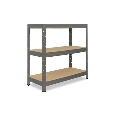 shelfplaza PRO 90x60x45 cm Schwerlastregal in grau mit 3 Böden und 200 kg Traglast pro Boden Image