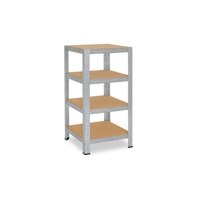 shelfplaza HOME 100x60x60 cm Schwerlastregal in verzinkt mit 4 Böden und 175 kg Traglast pro Boden Image