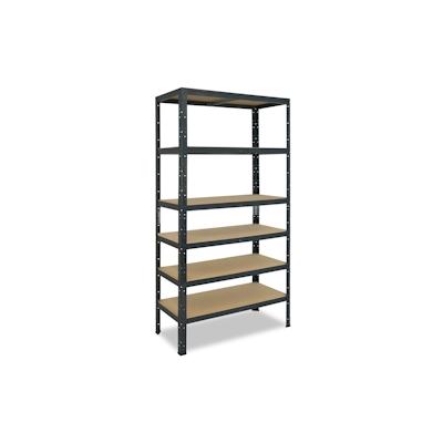 shelfplaza HOME 180x70x50 cm Schwerlastregal in anthrazit mit 6 Böden und 145 kg Traglast pro Boden Image