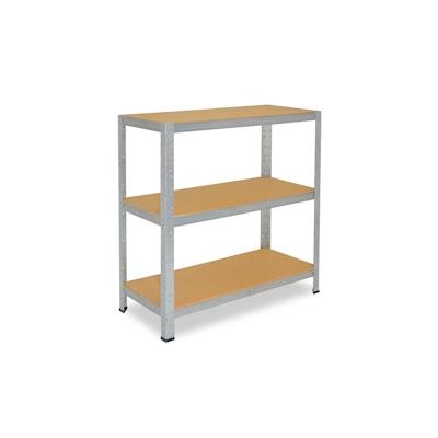 shelfplaza HOME 90x45x50 cm Schwerlastregal in verzinkt mit 3 Böden und 175 kg Traglast pro Boden Image