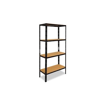 shelfplaza BLACK 230x120x45 cm Schwerlastregal in schwarz mit 4 Böden und 175 kg Traglast pro Boden Image