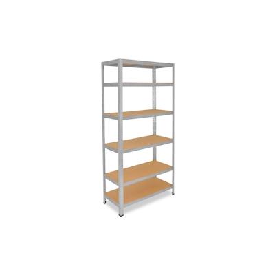 shelfplaza HOME 155x70x60 cm Schwerlastregal in verzinkt mit 6 Böden und 145 kg Traglast pro Boden Image