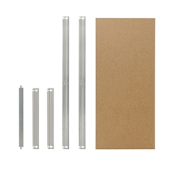 shelfplaza HOME 120x45 cm Fachboden-Set in verzinkt für HOME Schwerlastregale mit 175 kg Traglast pro Boden Image