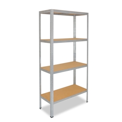 shelfplaza HOME 200x100x50 cm Schwerlastregal in verzinkt mit 4 Böden und 175 kg Traglast pro Boden Image
