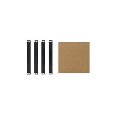shelfplaza BLACK 50x50 cm Fachboden-Set in schwarz für BLACK Schwerlastregale mit 175 kg Traglast pro Boden Image