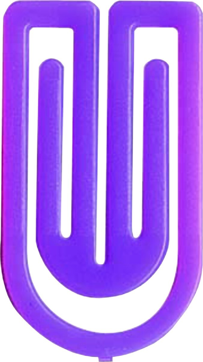 Laurel Büroklammern King Klip 50mm VE=10x50 Stück violett Image