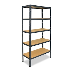 shelfplaza HOME 200x100x50 cm Schwerlastregal in anthrazit mit 5 Böden und 175 kg Traglast pro Boden Image