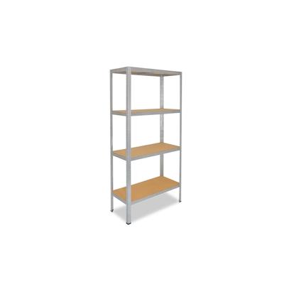shelfplaza HOME 230x110x60 cm Schwerlastregal in verzinkt mit 4 Böden und 175 kg Traglast pro Boden Image