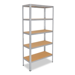 shelfplaza HOME 155x110x23 cm Schwerlastregal in verzinkt mit 5 Böden und 175 kg Traglast pro Boden Image
