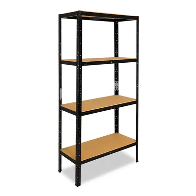 shelfplaza BLACK 180x30x60 cm Schwerlastregal in schwarz mit 4 Böden und 175 kg Traglast pro Boden Image