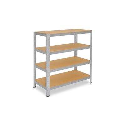 shelfplaza HOME 115x30x60 cm Schwerlastregal in verzinkt mit 4 Böden und 175 kg Traglast pro Boden Image