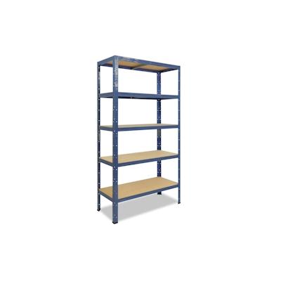 shelfplaza HOME 200x60x50 cm Schwerlastregal in blau mit 5 Böden und 175 kg Traglast pro Boden Image