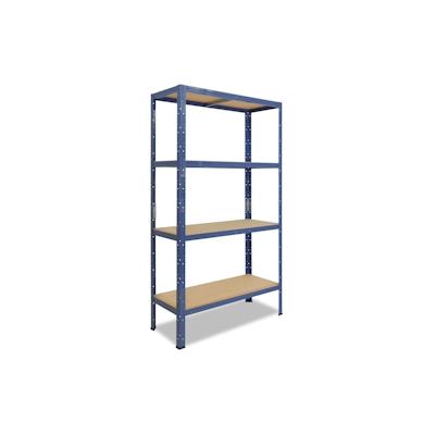 shelfplaza HOME 155x80x45 cm Schwerlastregal in blau mit 4 Böden und 175 kg Traglast pro Boden Image