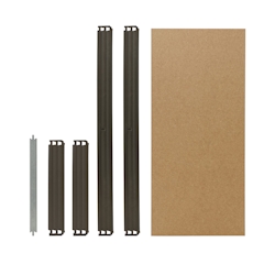 shelfplaza PRO 80x30 cm Fachboden-Set in grau für PRO Schwerlastregale mit 200 kg Traglast pro Boden Image
