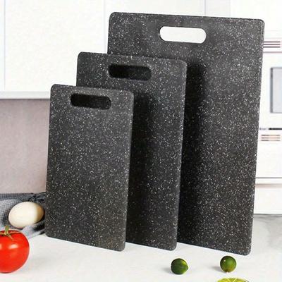 TEMU 3pcs Kitchen Cutting Board Set - Plastic Chopping Boards For Fruits, Vegetables, And Meat - Handles - Food Contact Safe - Ideal For Kitchen Use, Kitchen Cutting Board Image