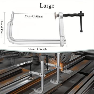 TEMU Bar Clamps, Light-duty F Clamps, Drop Clamps For Welding, Woodworking, Metalworking Image