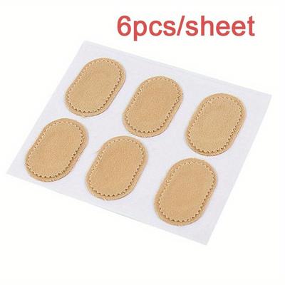 TEMU 6pcs Premium Callus Remover Pads - Comfortable Corn Protectors For Foot Care, Prevents & Heel Rubbing, & Breathable, Oval Image