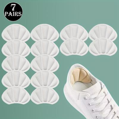 TEMU 7pcs Memory Foam Heel Cushions - Thick, Non-slip, Shock-absorbing Insoles For High Heels, Breathable & Pads In Black, White, Beige, Gray, Brown