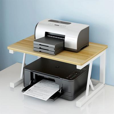 TEMU Durable Metal Desktop Printer Stand With Storage Shelf - Multipurpose Organizer For Office And Home - Sturdy Desk Accessories With Space For Office Supplies, Utility Racks Image