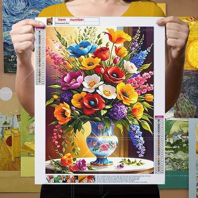 TEMU Diamond Painting Art Kit Frameless Kits Crystal Diamant For Weddings Parties And Home Decor Art With Tools Painting With Tools 30x40cm Image