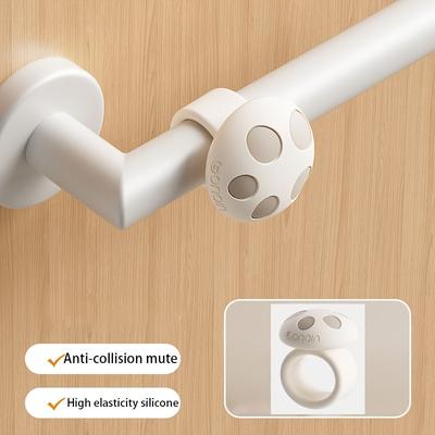 TEMU 1pc Silicone , Wall Protector With Textured Grip, Self-adhesive No Drilling Required, Quiet Rubber Bumper Guard For Home And Office Use, Door Slamming Prevention Device, For Home Image