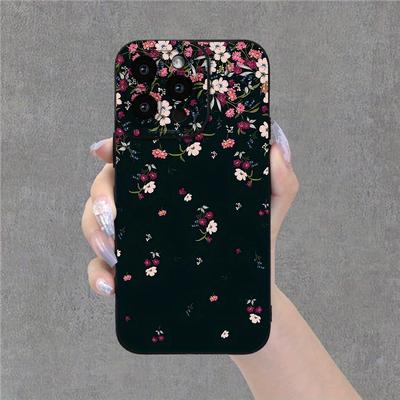 TEMU Creative Flower Mobile Phone Case, Suitable For /15/14/13/12/11/x/xr/xs/8/7/se Pro Protection Mobile Phone Case Image
