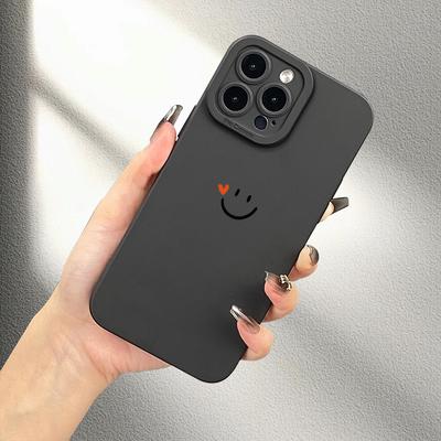 TEMU Simple And Cute Pattern Uv Printing Phone Cover Full Protection For Iphone 11 12 13 Pro Max Xr X/ Xs 7 8 Plus Se Mini For Smartphone Best Gift Birthday Gift Image